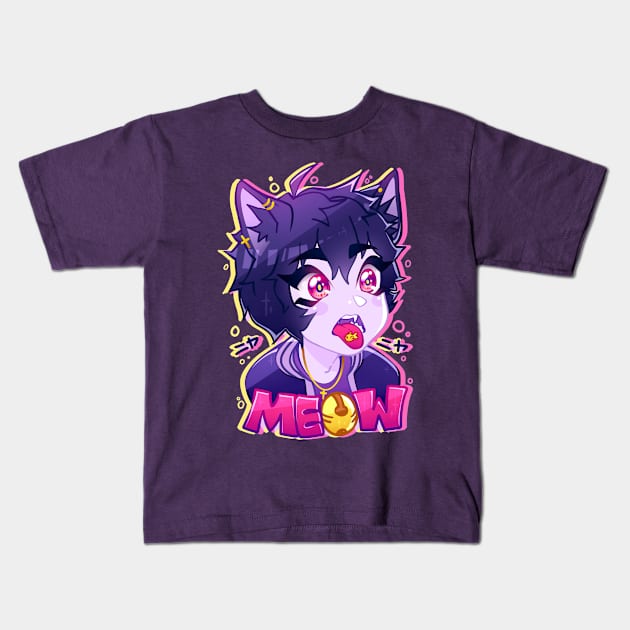 MEOW #1 Kids T-Shirt by bekkie